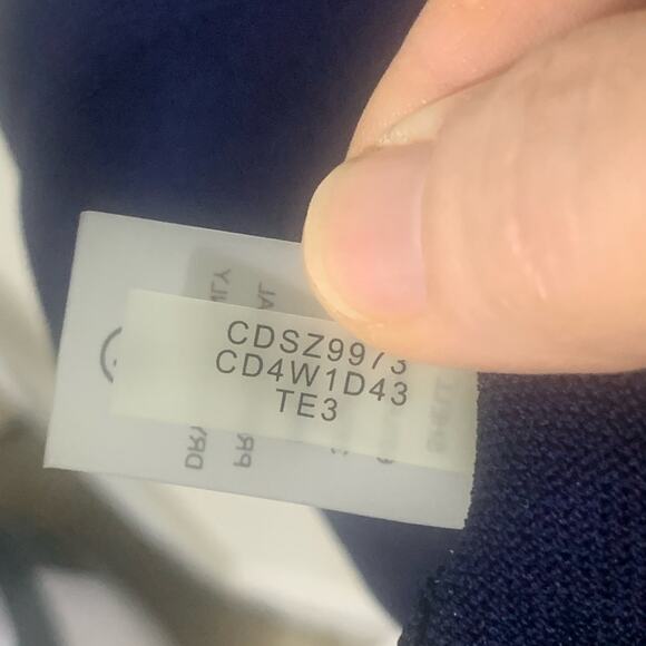 Calvin Klein Tie Dye Cap Sleeve Knit Fitted Dress NWT sz L - Picture 7 of 7